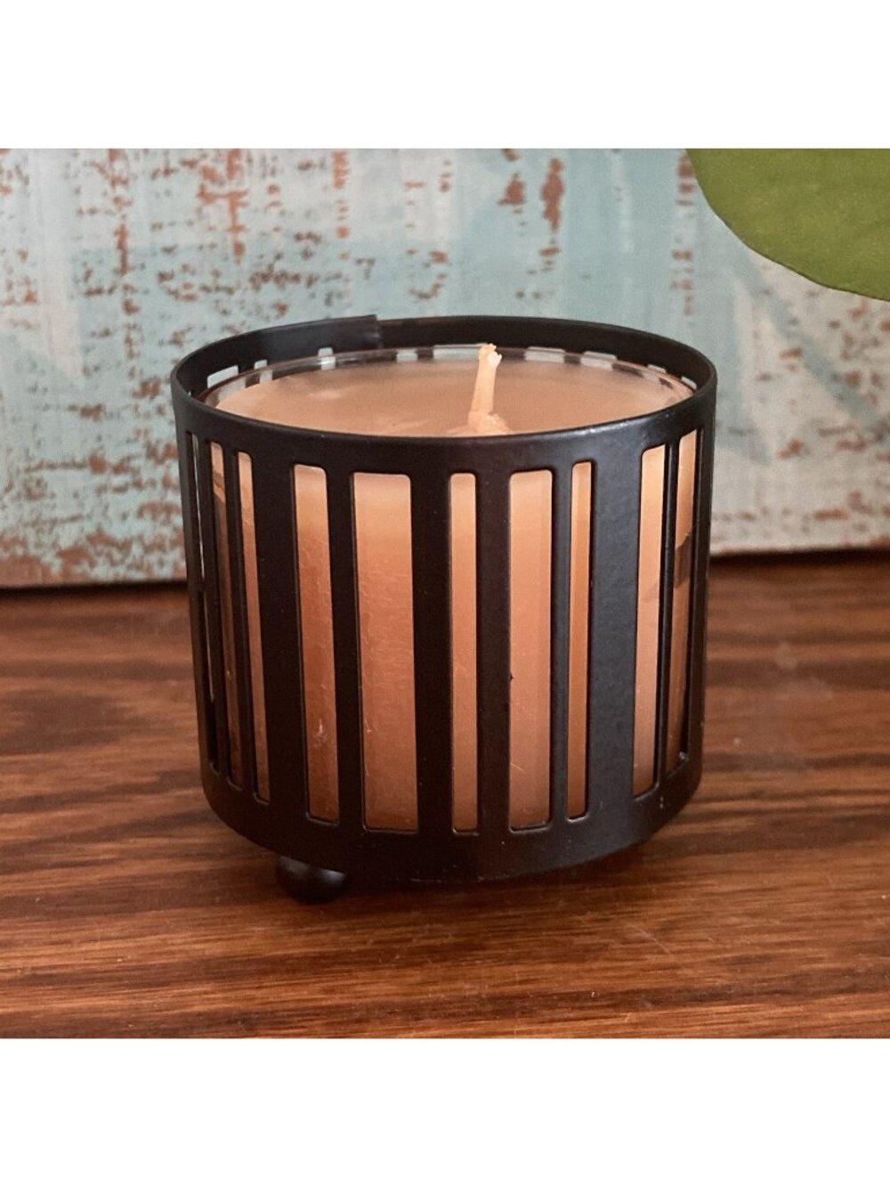 Gold Canyon Tennie Stripe Black Tea Light Votive Holders